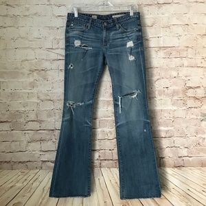 AG Adriano Goldschmied Destroyed Jeans Size 28